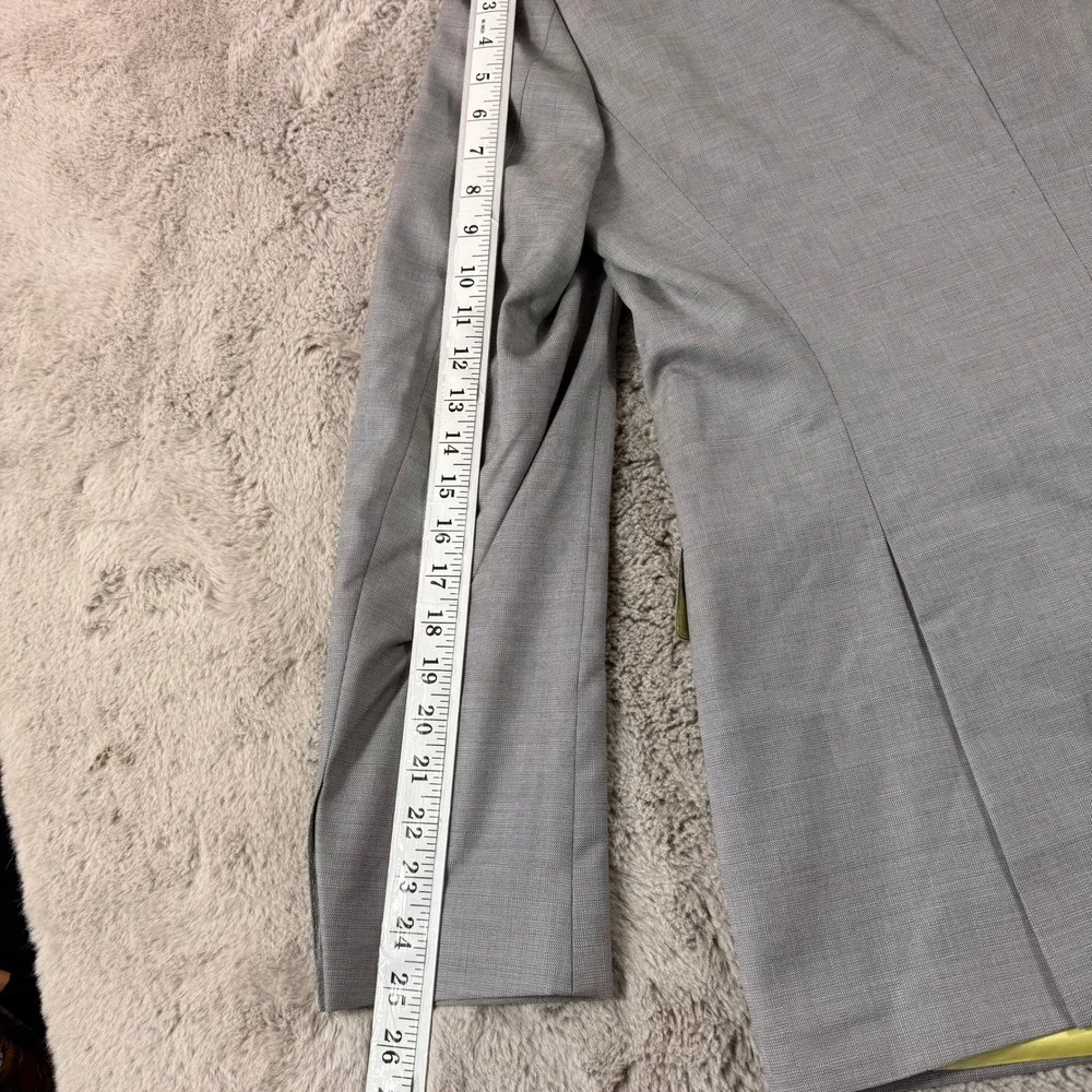 Hugo Boss The‎ James1 Grey Wool Blazer Yellow Lining Guabello Italy 42R Luxury